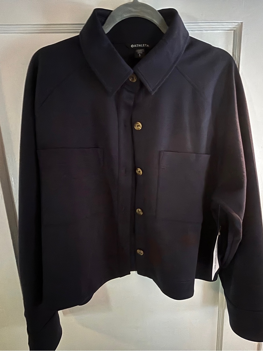 Athleta Navy Allure Shirt Jacket